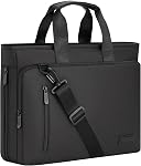 RAINYEAR 15.6 Inch Laptop Bag for Men Women, Waterproof Expandable Large Capacity Laptop Shoulder Bag Carrying Bag Briefcase