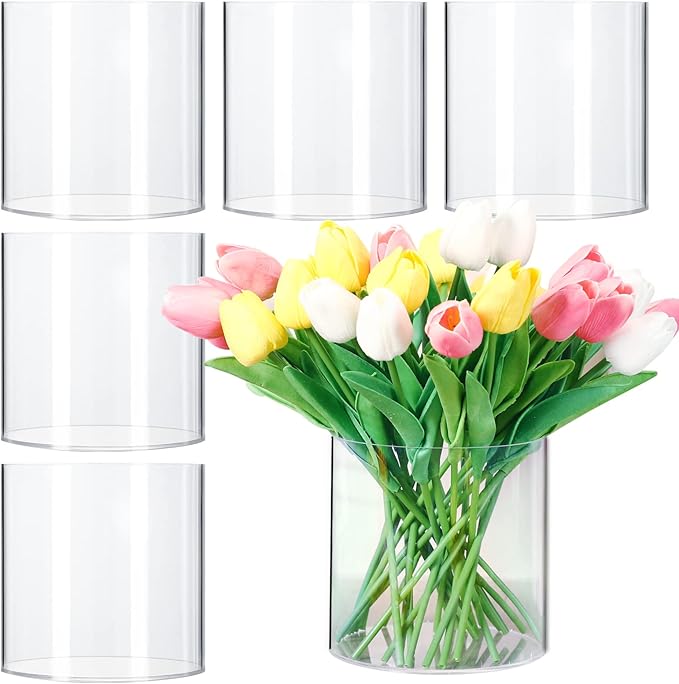 Acrylic Flower Vase for Centerpieces Cylinder Vases