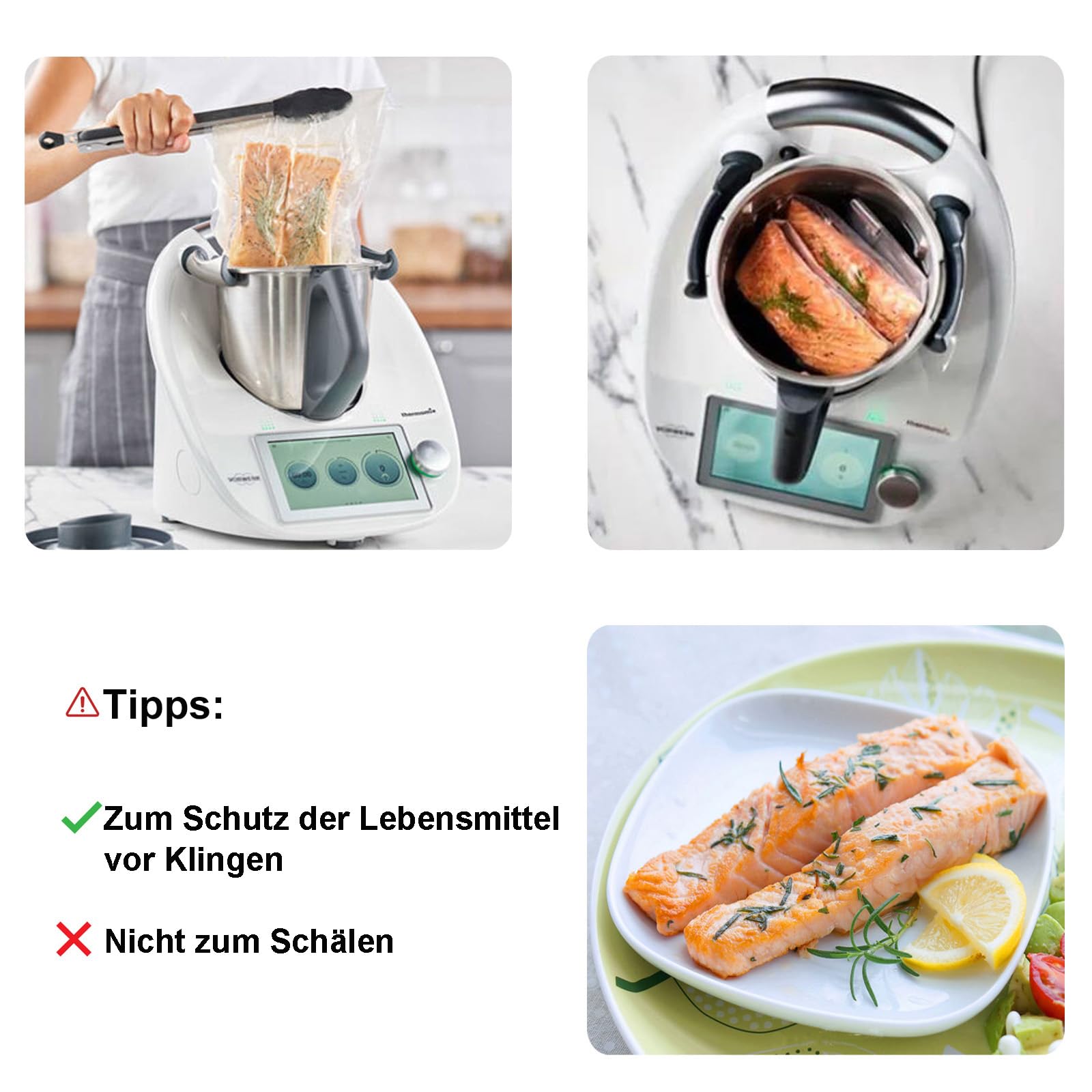 Copri Lama Bimby, Protezione per Copertura Lama per Alimenti in Acciaio Inossidabile, Coprilama Compatibile Bimby TM5 TM6 TM31