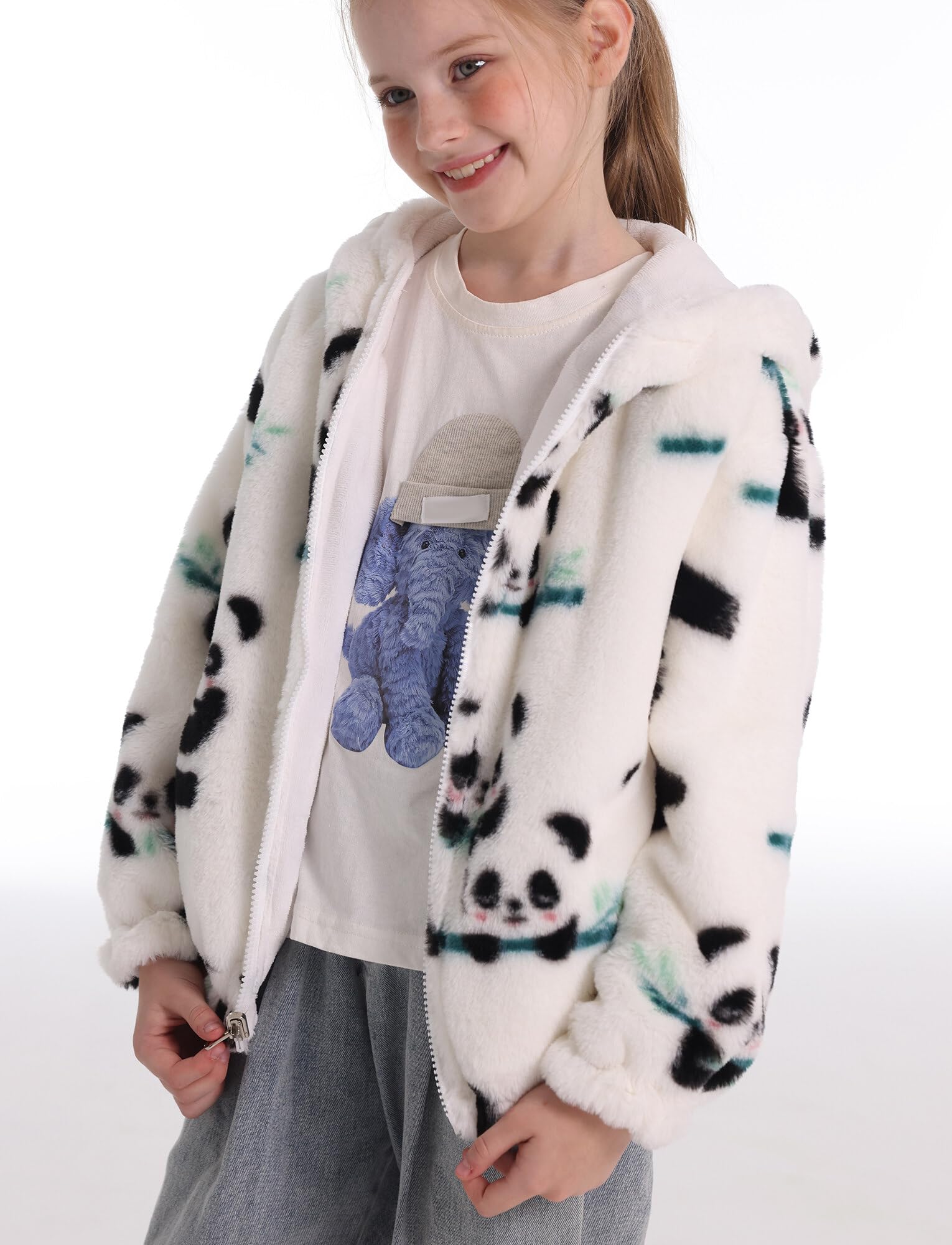 SEAUR Giacca da bambino con cappuccio in pile Cappotto mezza stagione Ragazzi Ragazze Giacca Autunno Inverno Spessa Calda per bambini Jacket Fleece