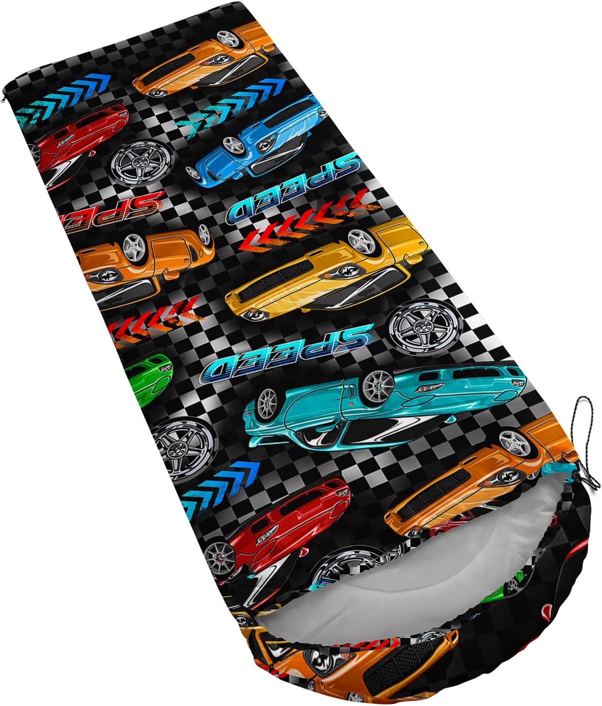 AILONEN Cartoon Elephant Sleeping Bags,Lightweight & Waterproof,3 Season Warm & Cool Weather,Dreamy Pink Flower Animal Backpacking Gear for Kids,Girls Travelling,Outdoors