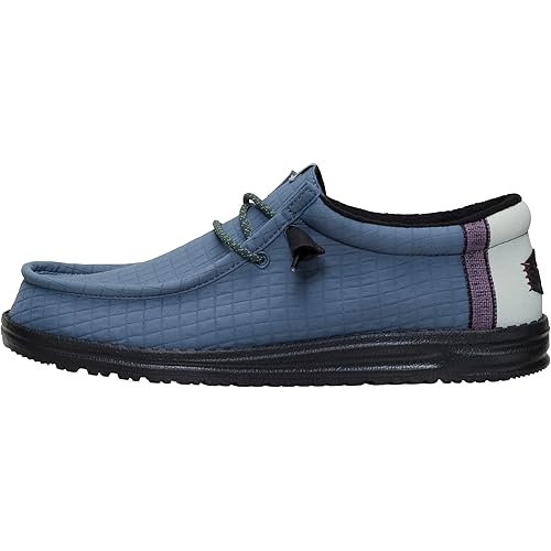 HEYDUDE Men’s Wally Quilted Slip-On Loafers | Lightweight Comfortable Casual Moc Toe Everyday Shoes