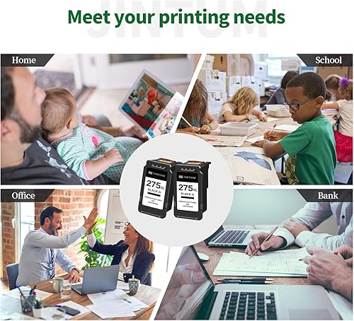 Miniatura 6 de Cartucho de tinta remanufacturado de repuesto para Canon 275XL 275 PG-275XL Cartuchos de tinta para Canon PIXMA TS3522 TR4720 TS3520 Impresora (2