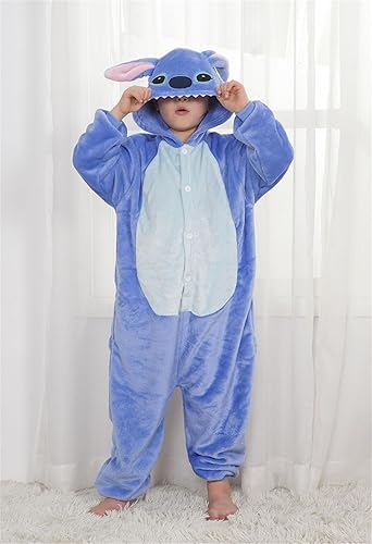 Miniatura 2 de FOFJR Animales Unisex Niños Anime Cosplay Traje Escuela Fiesta Estudiante Juega Juegos de Una Pieza Pijamas Puntada Monos