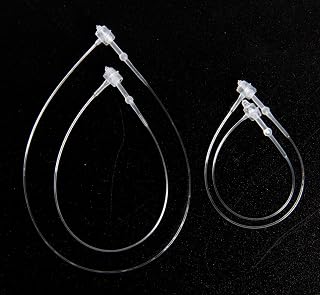 2000pc Plastic Tag Fastener Hang Tag Snap Lock Pin Security Loop for Retail Store Clothing,Mixed Sizes (3.5 Inch, 4 Inch, 5 Inch, 7 Inch)