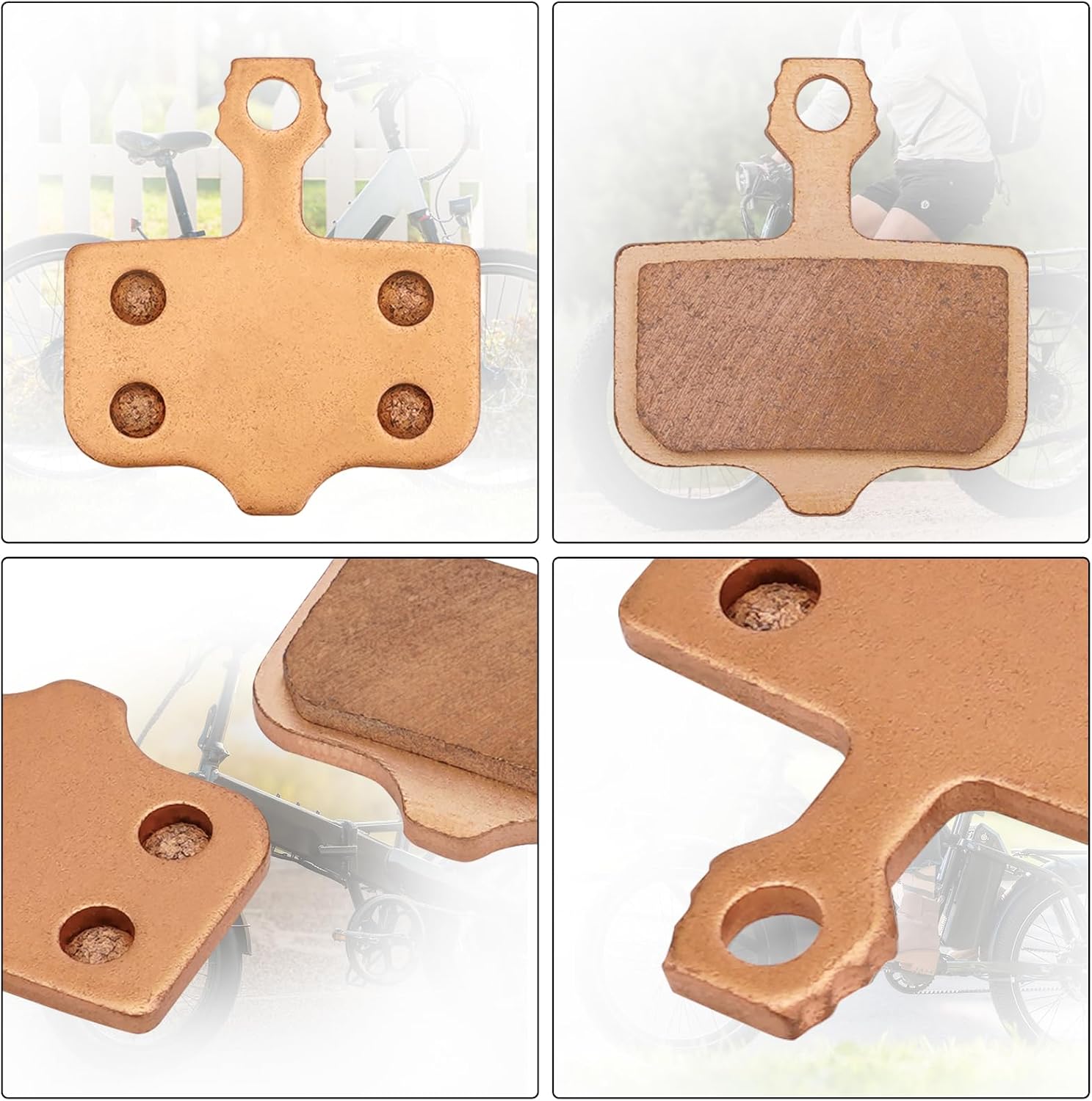 Brake Pads for Lectric XP Trike/Xpeak/Xpress/Xpedition/XP Lite/XP, Sintered Copper-Based Rear Front Disc Brake Pads, Sturdy Durable Electric Bike Brake Pads, E-Bike Accessories for Lectric