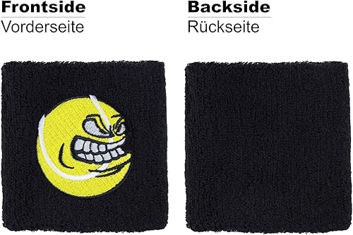 Miniatura 4 de Banda para sudar al aire libre para muñeca, bordada, absorbente de sudor, banda de brazo negra de tela de rizo para deporte