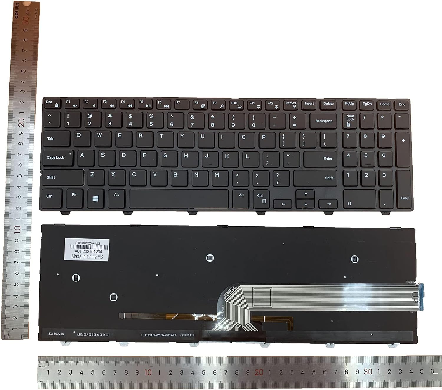 Laptop Replacement US Layout Whith Backlight Keyboard for DELL Inspiron 15 5000 Series 5542 5543 5545 5547 5548 5552 5557 5558 5559, 15 3000 Series 3541 3542 3543 3552 3553 3558 3559