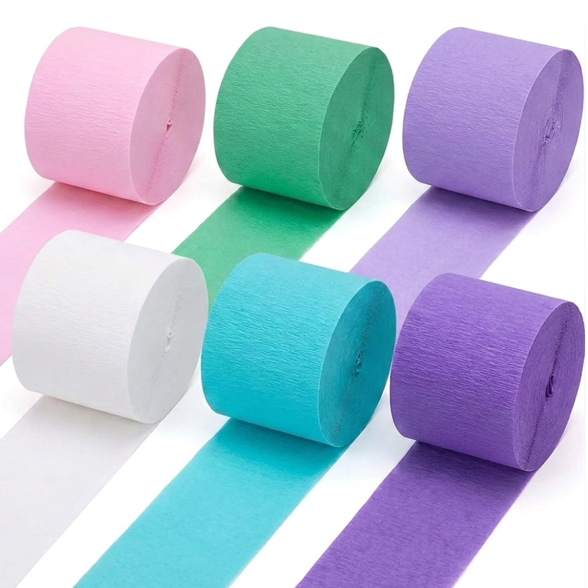 Under the Sea Crepe Paper Streamers, 6 Rolls, 738 Ft