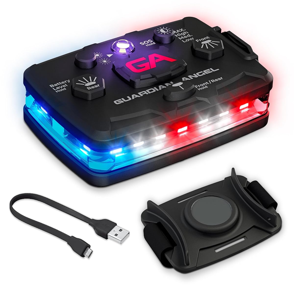 Guardian Angel Professional Series Safety Light Infrared-Hybrid (Red/Blue/White