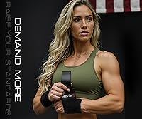 Vista 5 de Hustle Athletics Wrist Wraps for Weightlifting - 18" & 12" Premium Wrist Support Weight Lifting Wraps to Lift Heavier & Train Harder - Heavy Duty