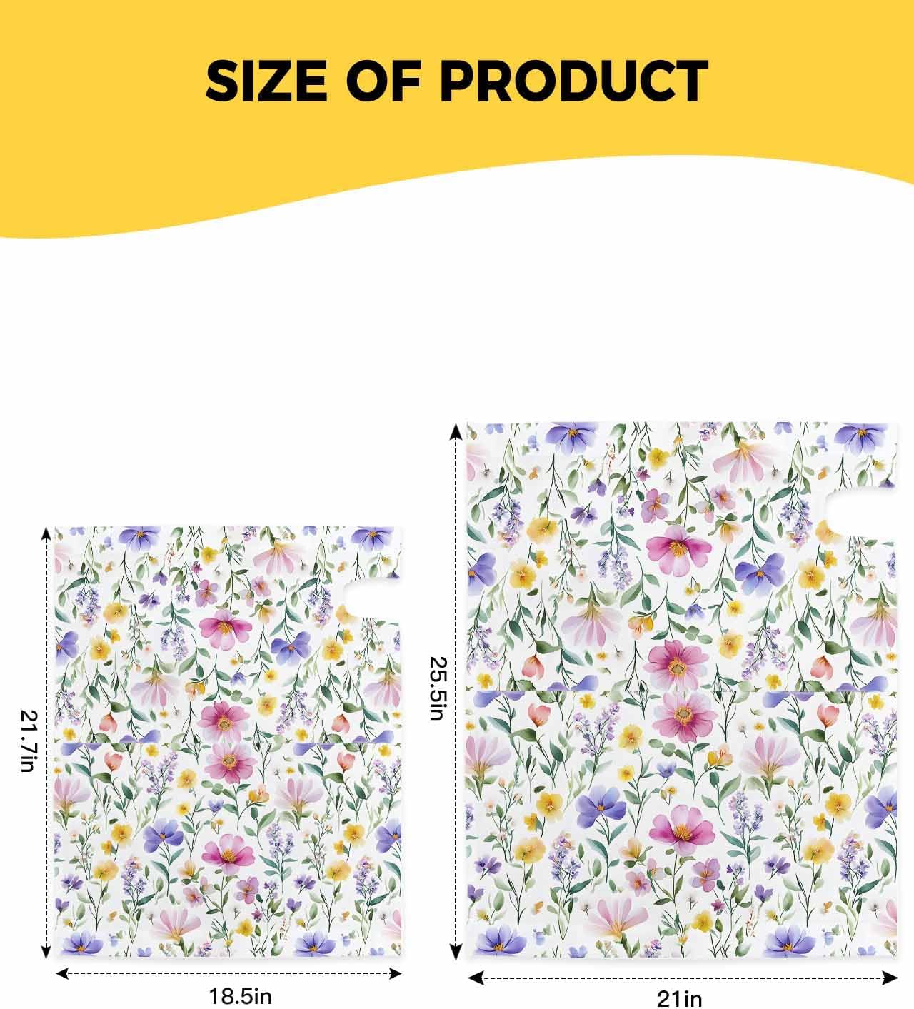Colorful Floral Mailbox Covers Magnetic Standard Size,Watercolor Vintage Flower Spring Plant Decorative Post Letter Numbers Box Wrap Decoration Covers Small Accessories for Garden Yard Outdoor Décor