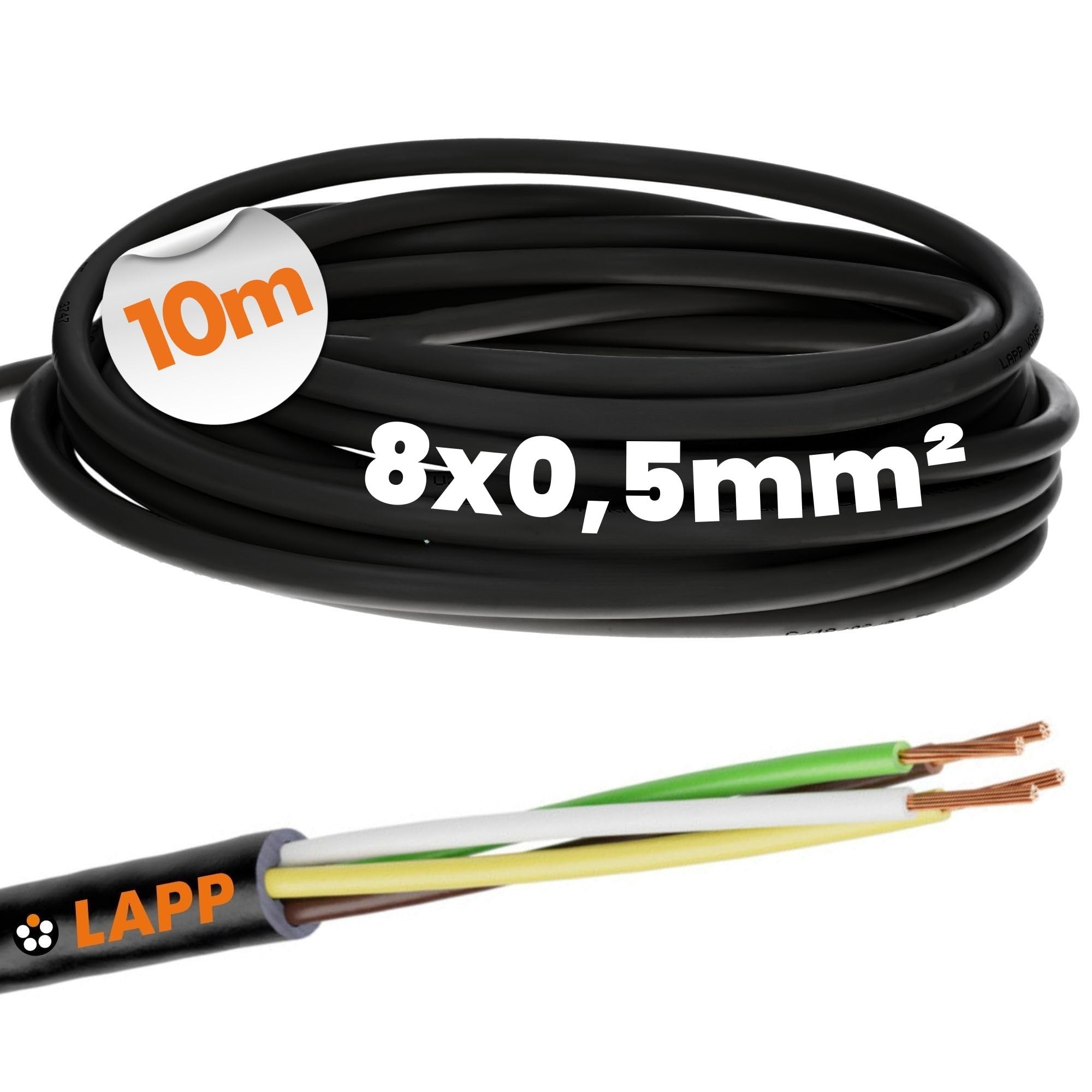 Lapp 1030260 LiYY Cavo di Controllo in PVC 8 x 0,5 mm² per Dati e Segnali