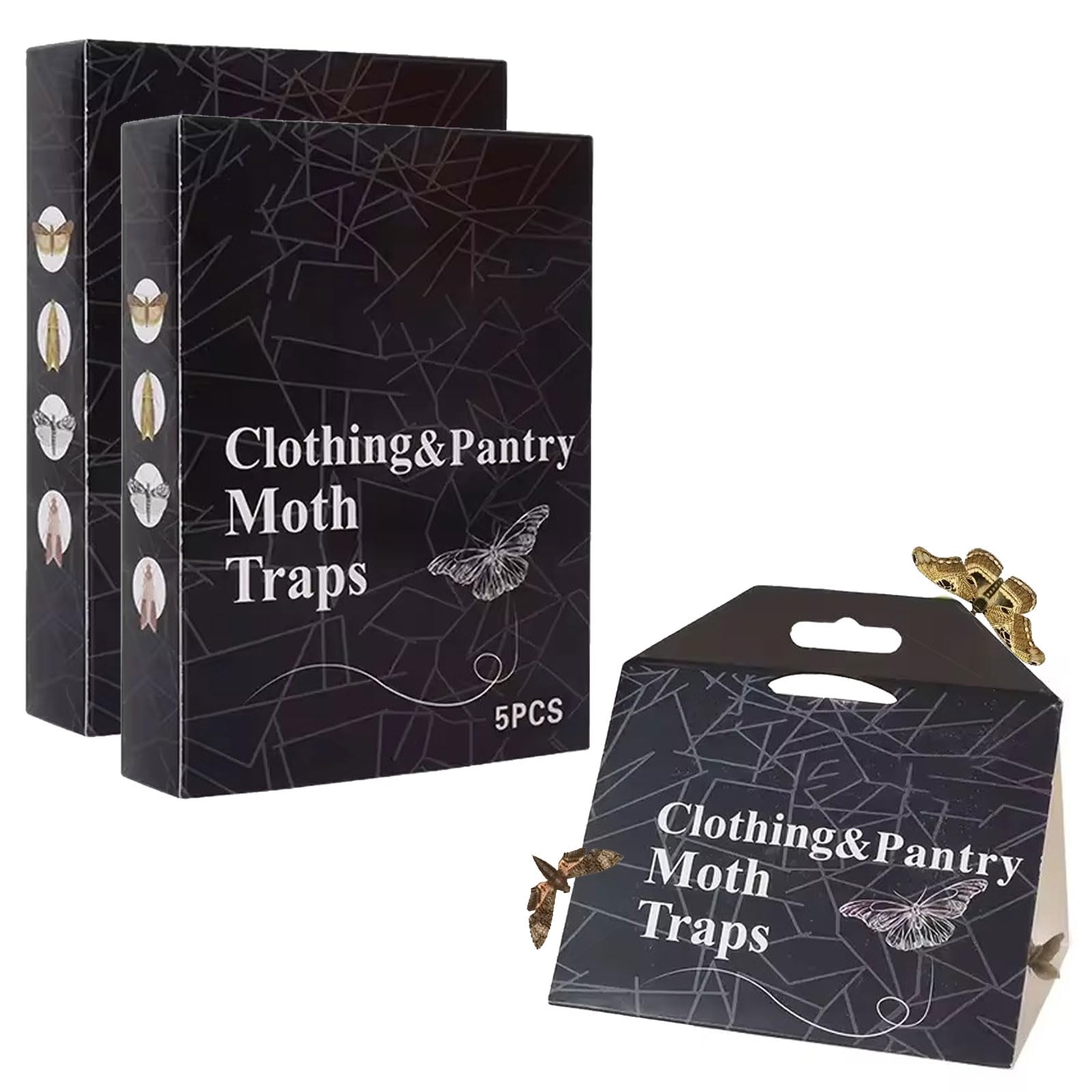 10 Packs Moth Traps for Clothing and Pantry,with Pheromones,More Effective Moth Traps Pantry,Placed in Kitchen,Closet,Cabinet,Storage Rooms,Cupboard