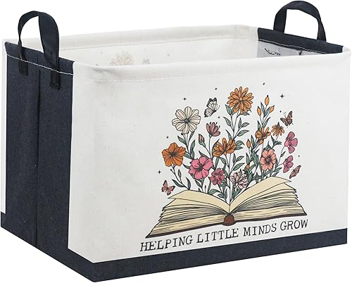 Miniatura 28 de HIYAGON - Cesta de almacenamiento para niños, cesta de regalo náutica, caja organizadora de almacenamiento de juguetes vacía para niños, caja