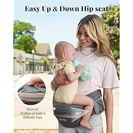 MOMTORY StowNGO Pro Baby Carrier, Safety-Certified 6-in-1 Baby Carrier Newborn to Toddler, Detachable Baby Holder Carrier with Hip Seat, Ergonomic Cozy Baby Front and Back Carrier for 7-50lbs