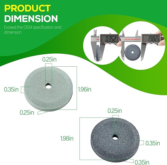 4022060160 Sharpening Stones Grinder Sharpening and Honing Stone Set Fits for Bizerba Slicer All Models, Replaces for 60223401000, 60223401100