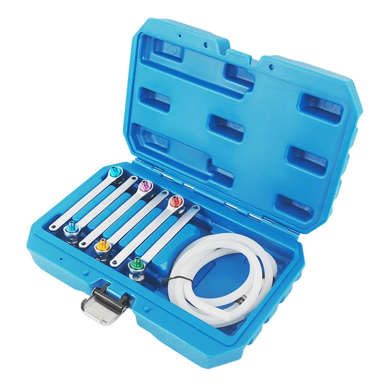 Clé De Purge De Frein 7-12 mm Portable Avec Coffret De Rangement 7 Pièces