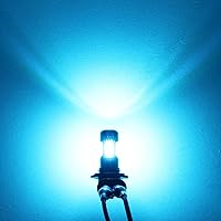 Vista 5 de Phinlion Bombillas LED antiniebla H10, 3200 lúmenes color azul hielo, súper brillantes PY20D 9145, focos antiniebla de repuesto para coches