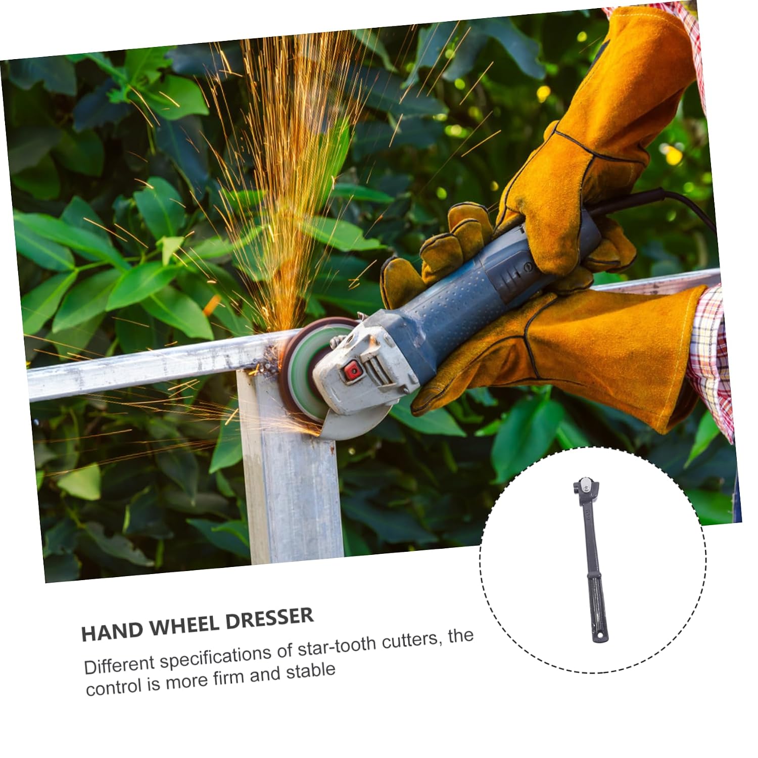 CHILDWEET Hand Grinding Wheel Dresser Iron Dresser Grinder Wheel Trimmer Handheld Tool Easy Grinding Wheel Smoothing