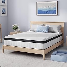 Avenco King Size Mattress, 12 Inch King Hybrid Mattress in a Box, Medium Firm Bed with Pocket Springs for Motion Isolation, Strong Edge Support, Breathable Comfort, CertiPUR-US Certified
