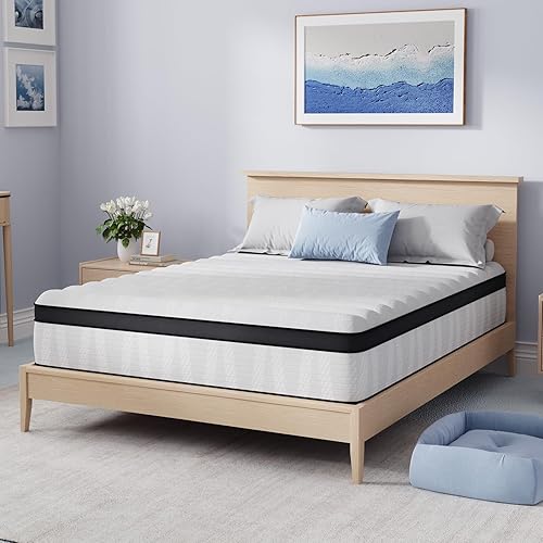 Avenco King Size Mattress, 12 Inch King Hybrid Mattress in a Box, Medium Firm Bed with Pocket Springs for Motion Isolation, Strong Edge Support, Breathable Comfort, CertiPUR-US Certified