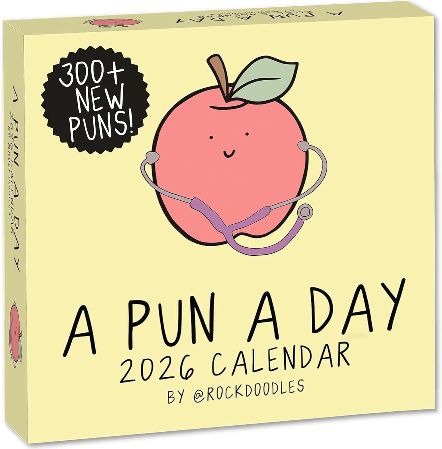 Rockdoodles 2026 Punny Day-to-Day Calendar | Funny Daily Desktop Calendar Christmas Stocking Stuffer Gift for Home or Office, Daily Tear Off Pages With New Puns | A Pun A Day by Rockdoodles