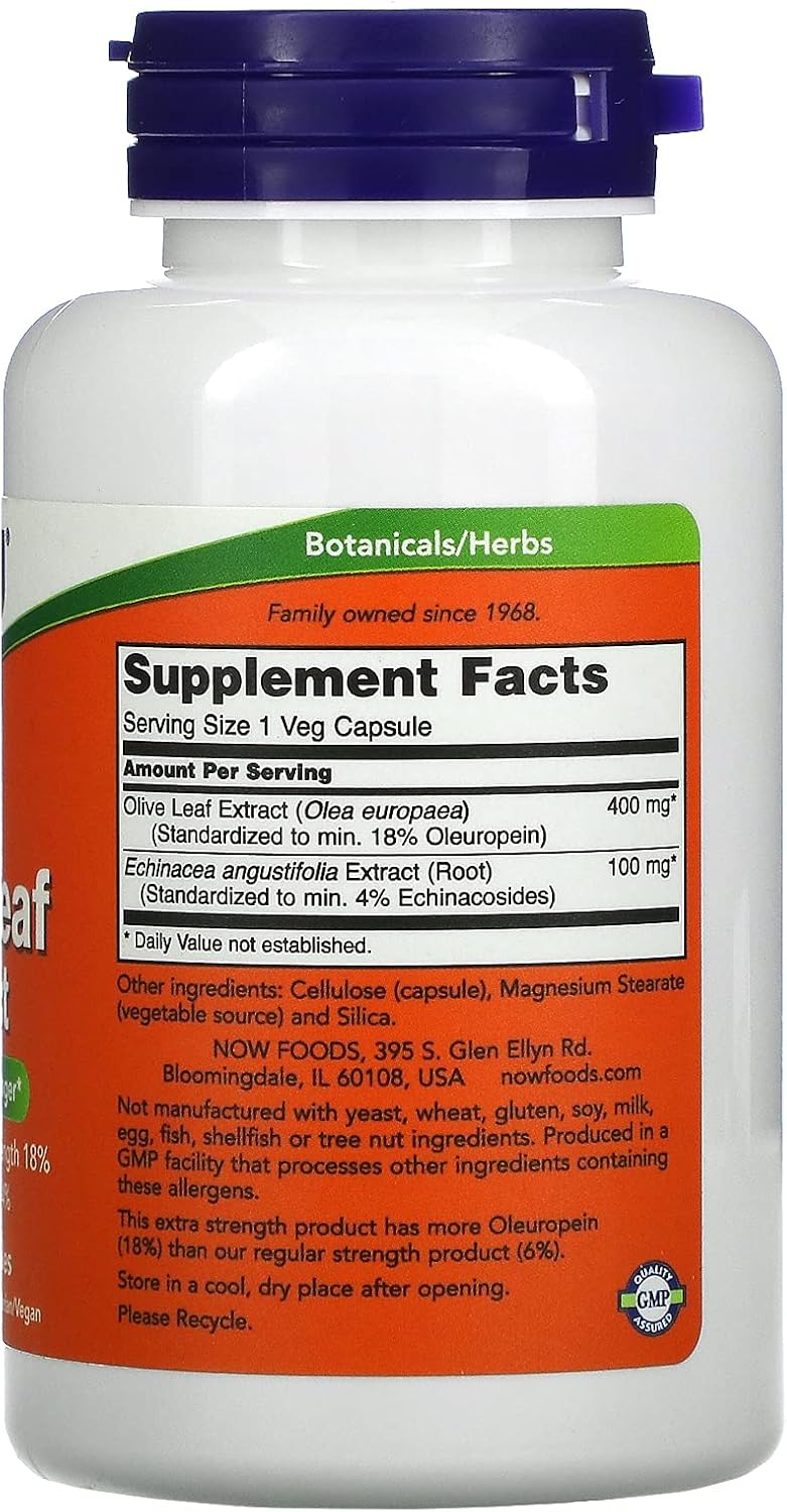 NOW Foods Olive Leaf EXT 18% 100 VCAPS