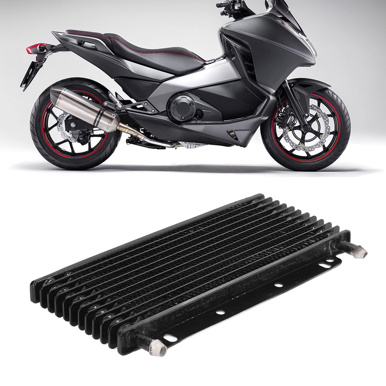 di Raffreddamento Radiatore Olio in Alluminio Radiatore Olio Trasmissione Automatica per Auto Moto Dirt Bike Atv Motore 50Cc-250Cc