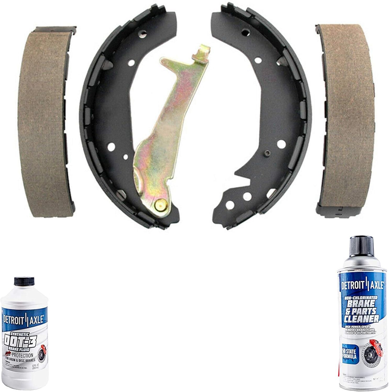 Detroit Axle Rear Premium Brake Ceramic Shoes w/Brake