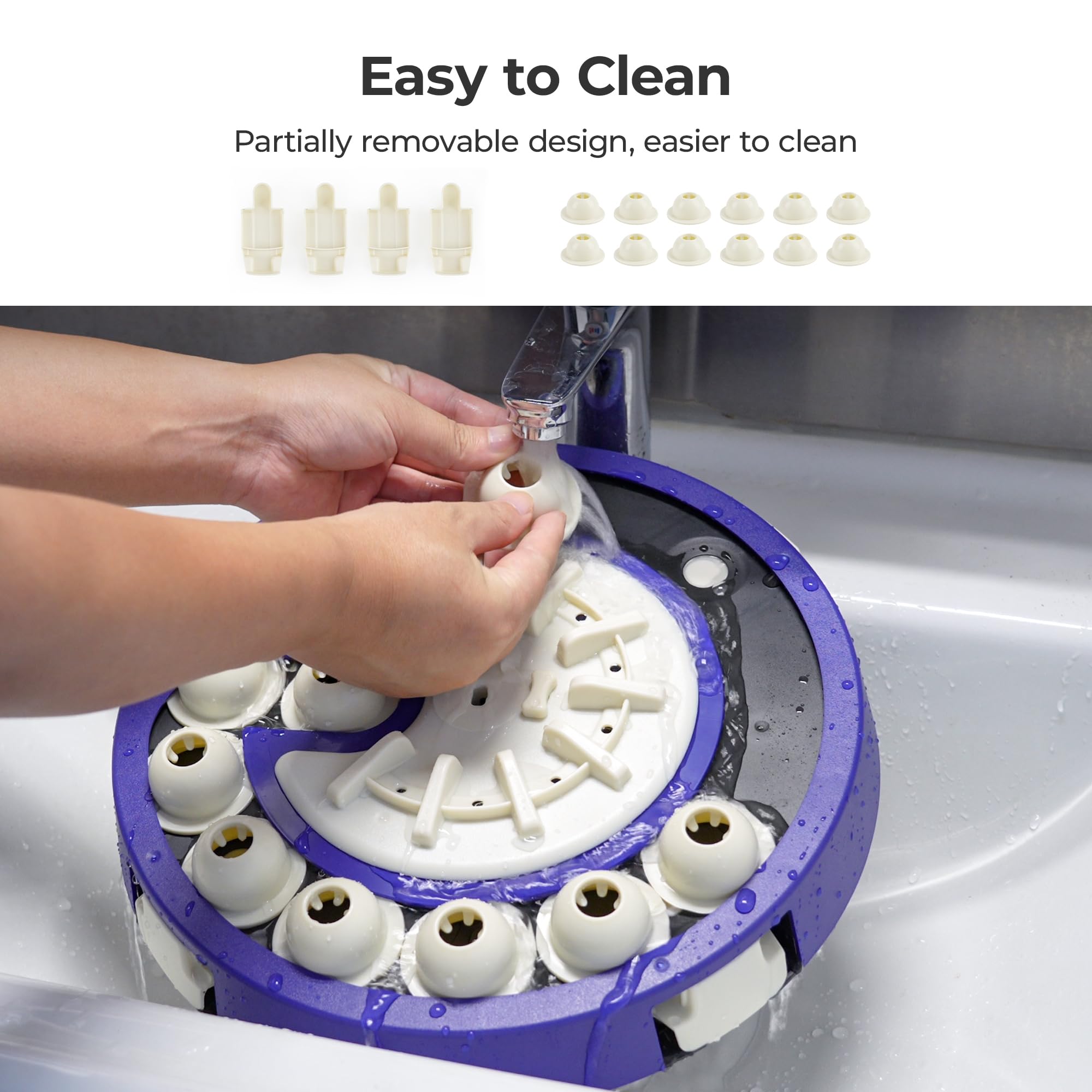 LACCEN Jouet puzzle 3 en 1 pour chien intelligent, alimentation lente
