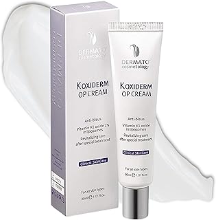 Vitamin K1 Oxiderm Cream Minimizing Appearance of Old and New Scars, Dark Eye Circles, Bruises, Varicose Veins, Purpura and Redness 1.01Oz