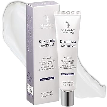 Vitamin K1 Oxiderm Cream Minimizing Appearance of Old and New Scars, Dark Eye Circles, Bruises, Varicose Veins, Redness Relieve 1.01Oz