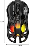 GravaStar Mercury M2 Wireless Gaming Mouse with 26,000 DPI, PAW3395DM Sensor -79g Lightweight Hollowed-Out Design -5 Programmable Buttons -5 Dynamic Lightsync RGB