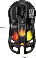GravaStar Mercury M2 Vezeték Nélküli Gamer Egér - 26000 DPI PAW3395 Szenzor, 79g Ultrakönnyű, 5 RGB Mód, Programozható Gombok, 3 Csatlakozás 8