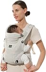 Bebamour Porte-bébé réglable Porte-berbé réglable 3-in-1 Porte-bébés avant et arrière (vert)