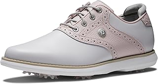 Women's Traditions Previous Season Style Golf Shoe, Light Grey/Pink, 9