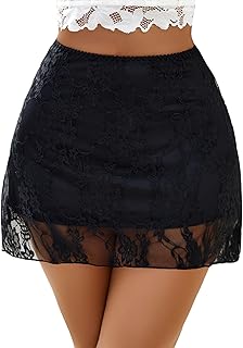 Avidlove Mini Skirt Lace Skirt for Women Sexy Half Slips Short Going Out Skirt Y2K Summer Skirts