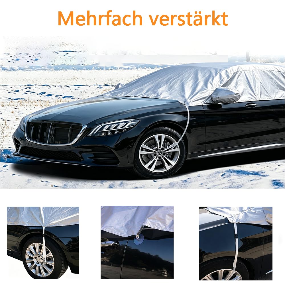 Halbgarage für Auto Silver Halb Garage SUV Universal MAX:520cm