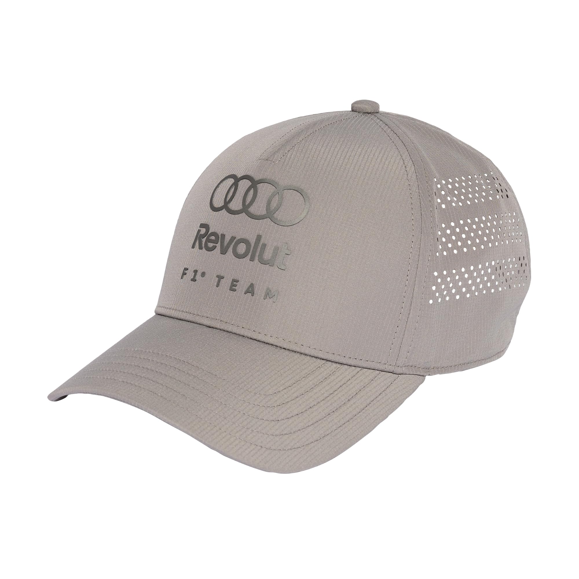 adidas Unisex Audi REVOLUT Formula ONE Team Mechanics Trucker HAT, Dove Grey, S-M