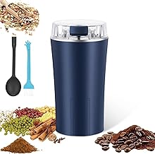 Electric Coffee Grinder, Coffee Bean and Spice Grinder, Powerful Portable 300W Power, with Heavy Duty Stainless Steel Grinding Blades