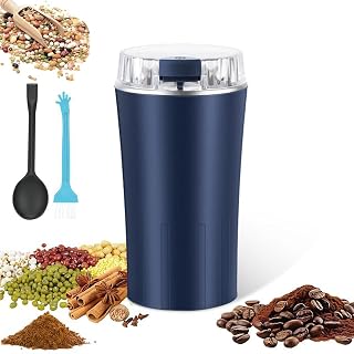 Coffee Grinder and Spice Grinder, One Touch Coffee Grinder Electric with Heavy-Duty Stainless Steel Blades, 300-watt Powerful Grinder for Dry Spices, Coffee Beans, Nuts, Herbs, Grains - Amazon product rated Grade A