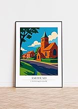 Ashtead print : Modern Travel Poster Style Ashtead poster