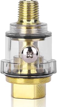 1/4 Inch Mini in-Line Oiler Lubricator 1/4" NPT Automatic Oil Lubricator