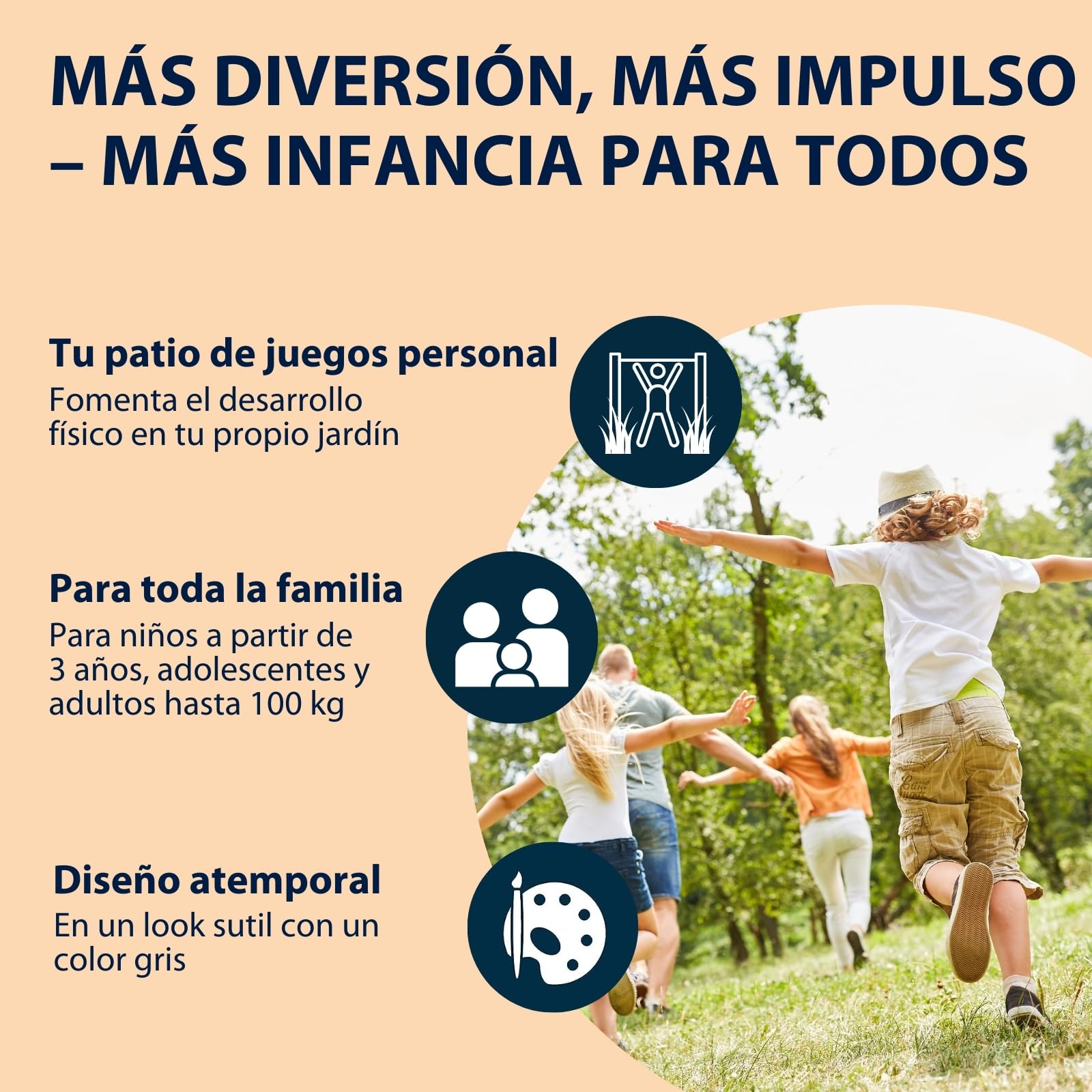 HUDORA Turnreck Fabian - barra alta para exterior - barra alta para el jardín - juego de trepa para niños y adolescentes - barra alta 100 kg peso usuario