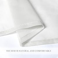 Vista 5 de JUSPURBET 2 cortinas traslúcidas para ventana, panel de cortina semitransparente sólido de lujo para sala de estar, dormitorio al aire libre, 59 x