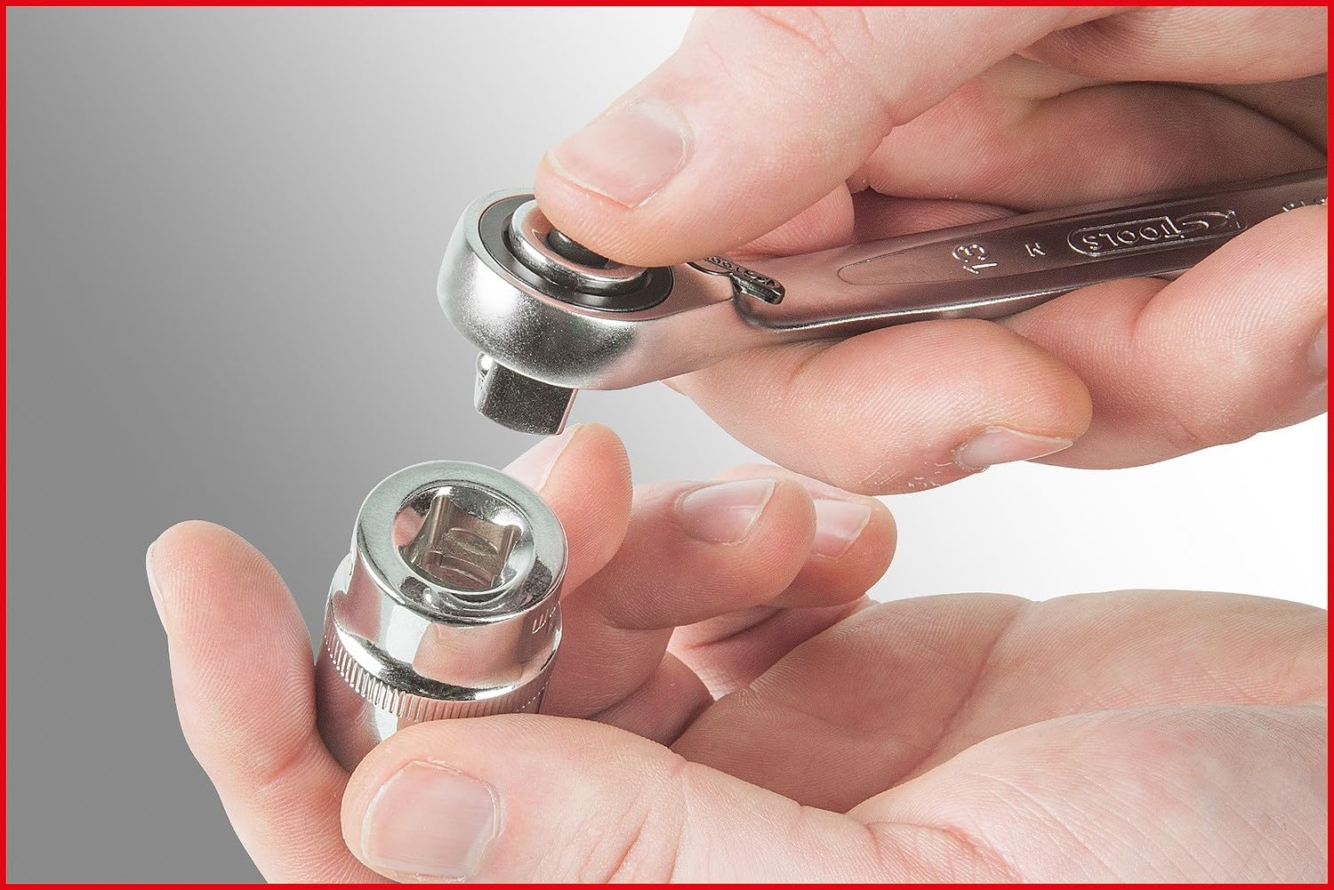 KS Tools 503.4666 GEARplus Zestaw kluczy płasko-oczkowych z grzechotką, przełączalnych, 16-szt