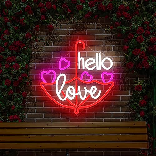 Miniatura 9 de Letrero de neón para el Día de San Valentín, luz LED regulable, letrero de neón de amor para decoración de pared, luz de corazón de neón para