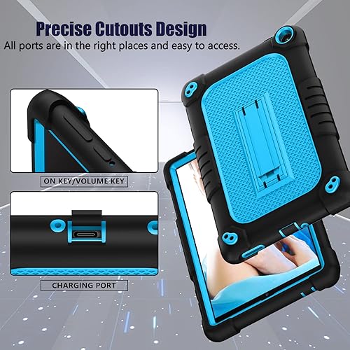 Miniatura 2 de FIEWESEY Funda para tablet Walmart Onn de 8 pulgadas Gen 3 2022 (Modelo 100071483), resistente a prueba de golpes, para niños, con correa para el