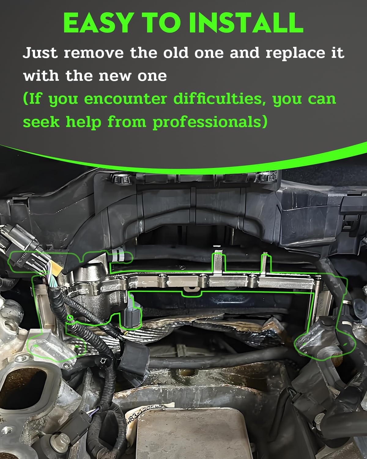 NEW Aluminum Heater Manifold Coolant Tube With Sensors Fit for Land Rover LR4 Range Rover Range Rover Sport V8 5.0L, Replacement LR109402 LR077042 LR018273